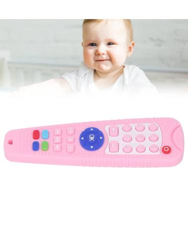 Soft Silicone Teether Toy for Babies - Pink Remote Control Design for Safe Gum Relief - Buy Online on GoSupps.com