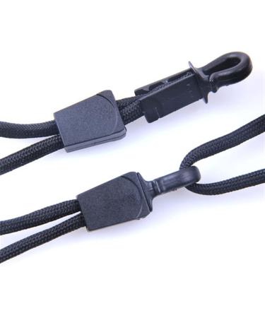 Hole Cord Lock Stopper spring buckle Cord Locks 50pcs/pack Zip Clip Buckle Zipper Pulls Cord Rope Ends Lock Black For Paracord/Backpack/Clothing Black - Buy Online on GoSupps.com
