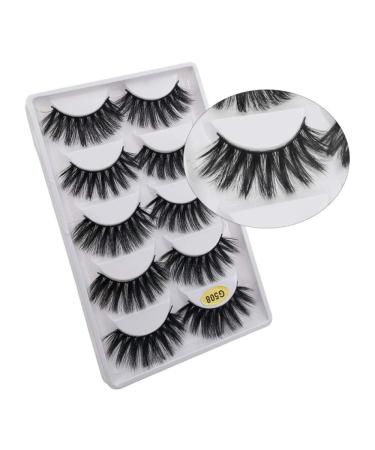 False Eyelashes 3D Mink Natural Eye Makeup Tools Eye Lashes(5 Pairs) G508