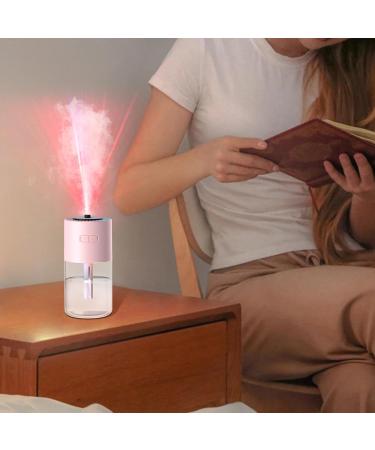 Fovolat Portable Cool Mist Humidifiers - 280ml Personal Humidifier Travel Facial Mister - Rechargeable Cool Mist Humidifiers with Starry Projector Personal Desktop Humidifier for Bedroom Nightstand Pink - Buy Online on GoSupps.com