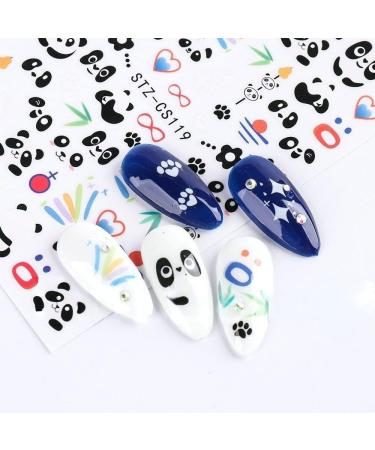 Sliders Decals Glitter Cute Shiny Charms Nail Stickers Panda 3D(STZ-CS120) - Buy Online on GoSupps.com