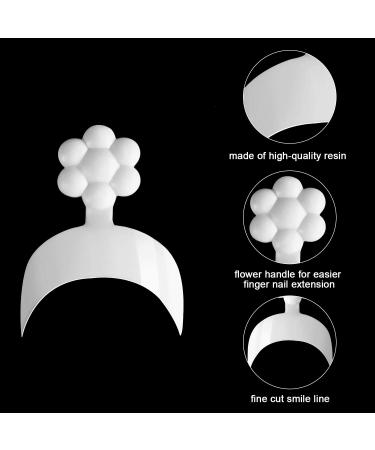 100 Short Style French False Nails in 10 Sizes with Acrylic Tips - DIY Nail Salons - Buy Online on GoSupps.com
