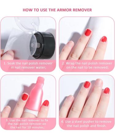  CQQNIU 10 Pieces Nail Remover Clips (5 Colors) and 50 Sheets Nail Polish Remover Nail Polish Remover Kit UV Gel Remover Kit - Buy Online on GoSupps.com
