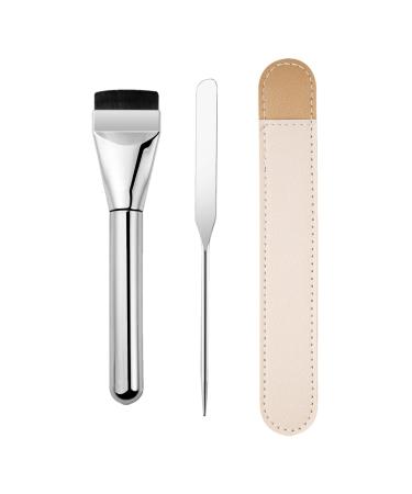 Eventerde Flat Foundation Brush Flat Head Concealer Brush for Liquid Makeup - Ergonomic Handle Makeup Tool for Dormitory Travel Business Trip Home