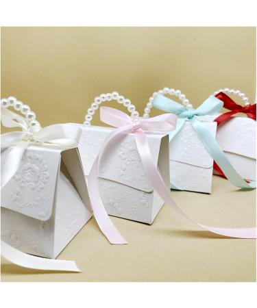 Candy Box Portable Party Wedding Candy Box Bag DIY Creative Candy Box Romantic Marriage (20 Pieces) (Color : Red Size : M) (Color : Pink Size : L) - Buy Online on GoSupps.com