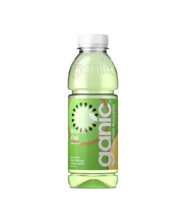 Ganic Ananas Kiwi Physalis Flavored Water | Vitamin B6 & B12 | Low-Cal Vegan | 100% Recycled PET (12x500ml) - Buy Online on GoSupps.com