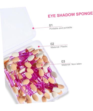 Healeved 100pcs Double Ended Eyeshadow Brush Double-ended Eyeshadow Cosmetic Eyeshadow Brush Kit Eye Shadow Sponge Dual Sides Eyeshadow Makeup Applicator - Buy Online on GoSupps.com