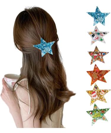 XIAHIOPT Creaseless Christmas Hair Clip Hairpin Glitter Duckbill Clip for New Year Glitter Jewelry B3 - Buy Online on GoSupps.com