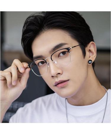 Forki's Unisex Reading Glasses - Stylish Square Polygon Design Metal Frame Monochrome - Perfect for Short-Sightedness - International Shipping Available - Buy Online on GoSupps.com