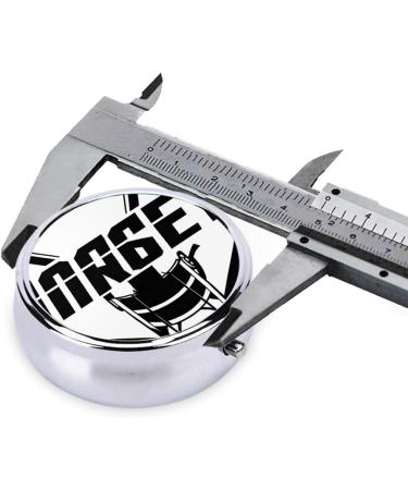 Hockey Printed Mini Round Pill Box - 3 Compartment Travel Pill Organizer | Portable Medicine Case for Home & Office - Buy Online on GoSupps.com