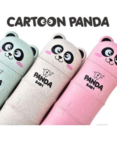 Travel Toothbrush Holder - Pink Panda Organizer & Protective Case | Reusable Toothbrush Cup for International Shipping - Buy Online on GoSupps.com