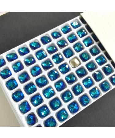 10 Pieces Multi-Colored 5A Quality Glass Crystals for Nail Art & Clothing - 10mm Loose Cushion Stones - Buy Online on GoSupps.com