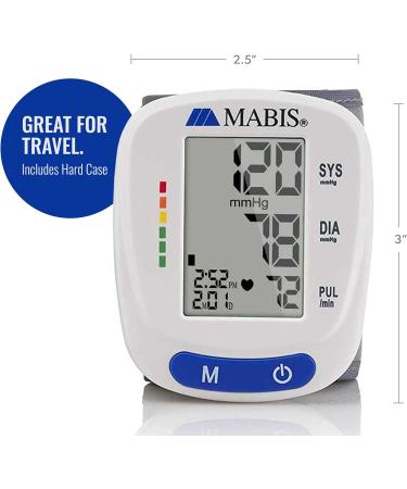 HealthSmart Digital Wrist Blood Pressure Monitor | Automatic Cuff | BP, Pulse Rate, Irregular Heartbeat | Stores 120 Readings - Buy Online on GoSupps.com