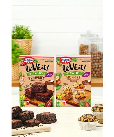 Dr. Oetker LoVE it! Vegan Hazelnut Muffins 410g Plant-Based Baking Mix for Delicious Treats - Buy Online on GoSupps.com