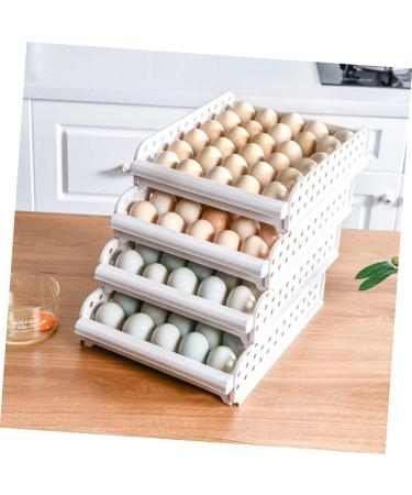 Artibetter Box 30 Egg Container Shelf Brackets Refrigerator Egg Bins Egg Storage Container Fridge Bin Food Cage As Shown 33X26.5X14.3cm - Buy Online on GoSupps.com