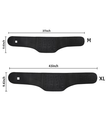 IPENNY Self Heating Waist Back Support Belt - Adjustable Lumbar Brace with Detachable Magnet Steel Plate for Pain Relief (Medium-Black) - International Shipping Available - Buy Online on GoSupps.com