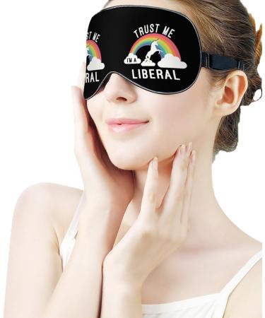 Liberal Unicorn Sleep Mask - Adjustable Strap, Blocks Light for Night Travel and Nap - Buy Online on GoSupps.com