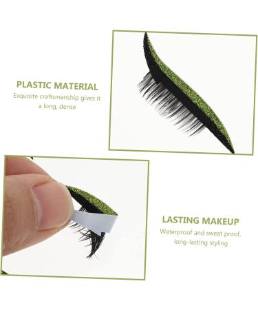 SKISUNO 4 Pairs False Eyelashes Eye Makeup Sticker Eyeliner Pencil Stickers Waterproof Eyeliner Tape Sticker 4x1.5cm As Shown - Buy Online on GoSupps.com