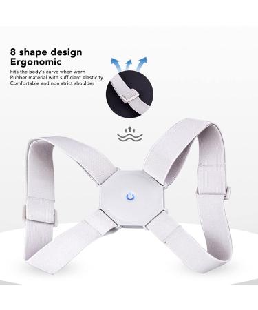 Uxsiya Comfortable Back Straightener - Adjustable Posture Corrector with Smart Alert for Improved Posture | International Shipping Available - Buy Online on GoSupps.com