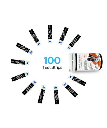 VivaChek ECO Plus Diabetes Test Strips & Lancets Kit - 100 No Coding Blood Glucose Test Strips for UK Diabetics - Buy Online on GoSupps.com