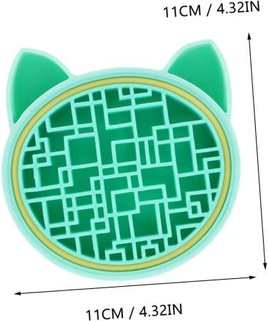 FRCOLOR Makeup Brush Storage Box Makeup Brush Mat Brush Cleaning Mat Makeup Cleaner Pad Hair Brush Cleaner Makeup Brush Holder Makeup Brush Washer Dry Silica Gel Lip Gloss Cute 11x11cm Green - Buy Online on GoSupps.com