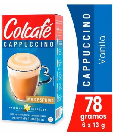 Colcafe Capuccino Instant coffee Mix (3 pack) Caramel Vanilla & hazelnut Cafe instantaneo colcafe capuccino Vainilla Avellana y Caramelo - Buy Online on GoSupps.com
