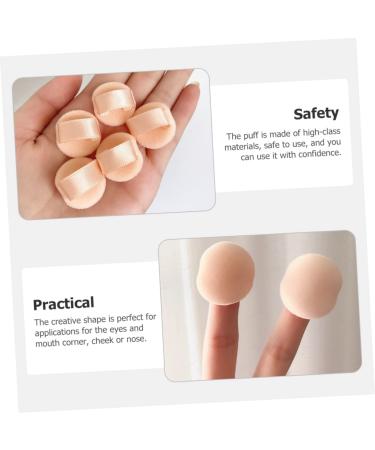 FRCOLOR 15 Pcs Cosmetic Powder Puffs - Portable Blush & Makeup Sponges for Women | Mini Facial Makeup Tools & Flocking Pads - Buy Online on GoSupps.com