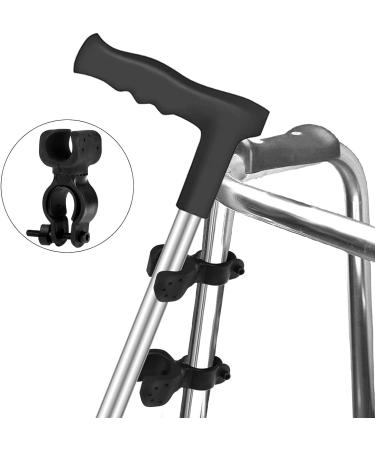 BSYFOP 4Pcs Stick Safe Walking Stick Holder - 360 Rotation Crutch Holder for Mobility Scooter, Rollator, Walker, Wheelchair - Buy Online on GoSupps.com