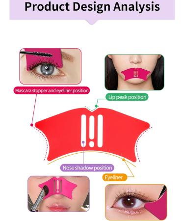 Reusable Eyeliner Stencil - Nasal Shine - Create Gorgeous Eye Makeup in Minutes - Buy Online on GoSupps.com