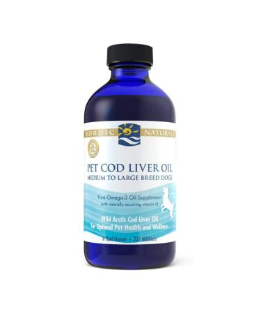Nordic Naturals Pet Cod Liver Oil Medium to Large Breed Dogs 8 fl oz (237 ml)