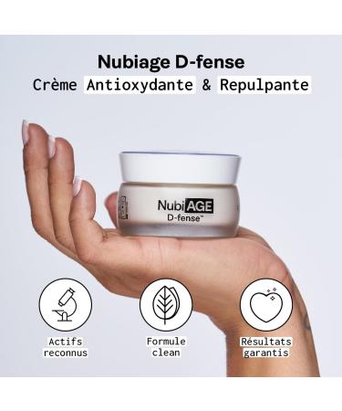 NUBIANCE - NubiAGE D-fense - Enriched with Bakuchiol - Moisturizing Face Cream - Anti-Aging Care - Reduces the Appearance of Wrinkles - Nourishing and Regenerating Formula - Buy Online on GoSupps.com