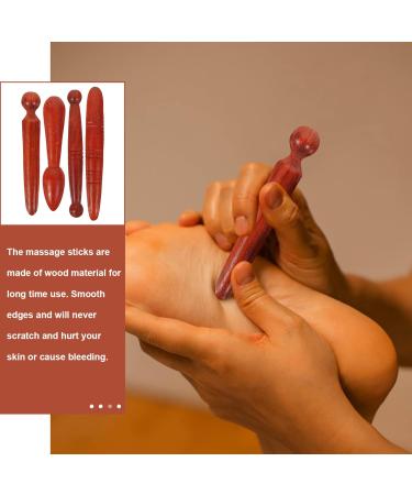 16-Piece Acupuncture Rod & Hand Massager Set - Solid Wood Reflex Zone Tools for Foot Relaxation | Thai Massage Hand Tools - Buy Online on GoSupps.com