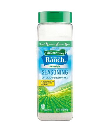 Hidden Valley Homestyle Ranch Seasoning and Salad Dressing Powder Mix, (20 Oz) 20 Ounce (Pack of 1)