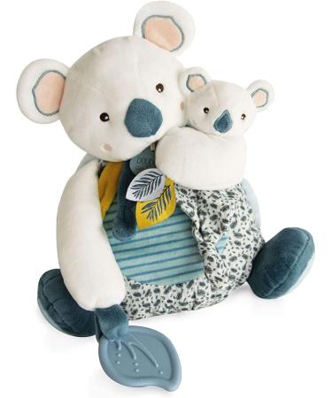 DOUDOU ET COMPAGNIE-YOCA Koala Collection- Koala Plush with baby and teething ring-25cm-DC3669