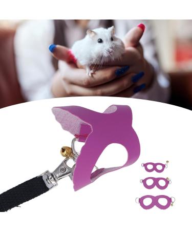 Shop Asixxsix Purple Dishwear & Leash Set for Hamsters Guinea Pigs & Ferrets - 3 Sizes Synthetic Leather Crockery & Nylon Line - Buy Online on GoSupps.com