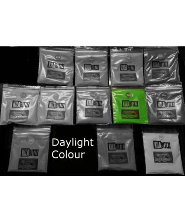 ZUPERPAINT Ultra Fluorescent Pigment Powder for Luminescent Shelves or Resin Jewelry Green 20g