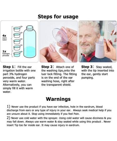 DTREEL Ear Wax Washing Kit Remover Irrigation Tool Set Capacity Children Adults Kid Portable Rinse Tool Cleaning Wash Washer Ear - Buy Online on GoSupps.com