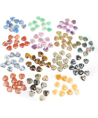 10pc/Set Natural Heart Shaped Crystal Stone Mini 2cm Ornament Reiki Rose Quartz 7 Home Decor natural stone Rose Quartz 10 Pieces - Buy Online on GoSupps.com