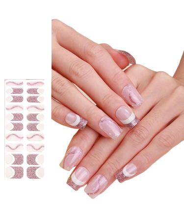 AJTUTUS Semi Cured Gels s Stickers Light Required s Polish Strips Gels Strips s Decortions for Party Wedding