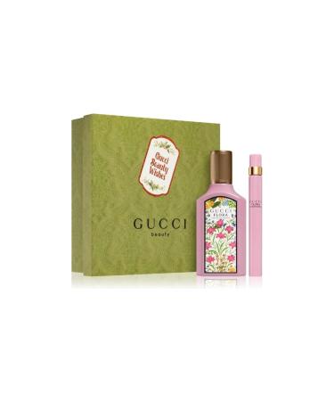 Gucci Flora Gorgeous Gardenia Gift Set for Women Eau de Parfum Spray 3.3 Ounce + Travel spray EDP 0.33 Oz - Buy Online on GoSupps.com