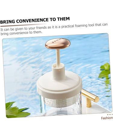 Healeved Face Wash Bubble Maker Oil for Face Foam Bubble Maker Foam Whip Maker Cleaning Tool Hand Soap Foam Face Facial Cleanser Whip Foam Soap White Cleansing Foam Bottle Travel Pp 17.2X8.2X17.2CM White - Buy Online on GoSupps.com