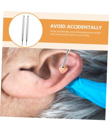 Minkissy 4-Piece Auricular Acupuncture Tools | Face Massage Device | 2 Silver 13x1x1cm - International Shipping Available - Buy Online on GoSupps.com