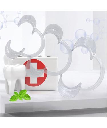 C-Shape Mouth Opener - 4 Piece Cheek Retractor Set for Mouth Guard Challenge & Game - Perfect for Fun Challenges - Buy Online on GoSupps.com