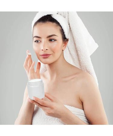 15 Pack 4 oz Frosted Glass Jars with Silver Lids - Refillable Cosmetic Containers for Cosmetics, Body Butter, Face Cream, Travel Size - Buy Online on GoSupps.com