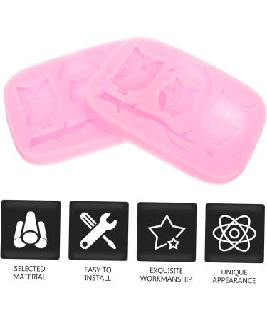 2pcs Baking Silicone Mold Chocolate Molds Silicone Stencils Candle Molds Candy Mold Non Stick Baking Pan Large Silicone Molds Owl Shape Molds Silica Gel Fondant Cake Halloween - Buy Online on GoSupps.com