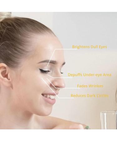 Turmeric Vitamin C Eye Cream Eye Cream For Dark Circles Puffiness Crows Feet and Under Eye Bags with Vitamin C & Hyaluronic Acid for Fine Lines & Wrinkles & Brighten All Skin Tones - Buy Online on GoSupps.com