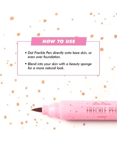Lime Crime Freckle Pen in Amber - Lightweight, Long-Lasting & Waterproof Dot Spot Pen for Natural Freckled Look - Vegan & Cruelty-Free - Buy Online on GoSupps.com