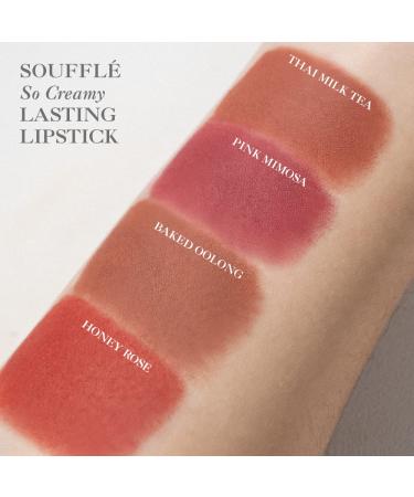 FreshO2 Souffl So Creamy Lipstick | Vegan Moisturizing Matte Velvet | Long-Lasting Honey Rose Shade | Made in Taiwan | Cruelty-Free International Shipping - Buy Online on GoSupps.com