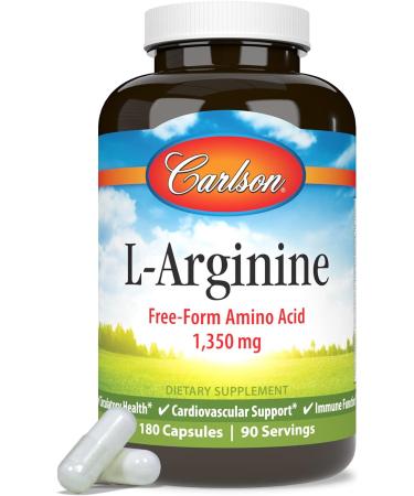 Carlson - L-Arginine 675 mg Circulatory Health Support 180 Capsules 1 Count (Pack of 180) - Buy Online on GoSupps.com