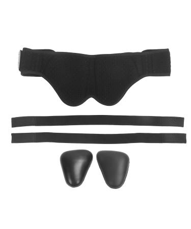 Inguinal Hernia Belt Truss | Adjustable Nylon Support for Adults & Children | Pressure Relieving Size L Black - International Shipping Available - Buy Online on GoSupps.com